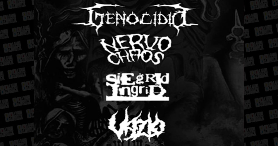 Metal extremo: Genocídio, NervoChaos, Siegrid Ingrid e Vazio fazem show em SP em julho