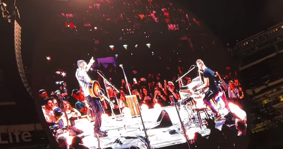 Coldplay canta com Bruce Springsteen em show em Nova Jersey