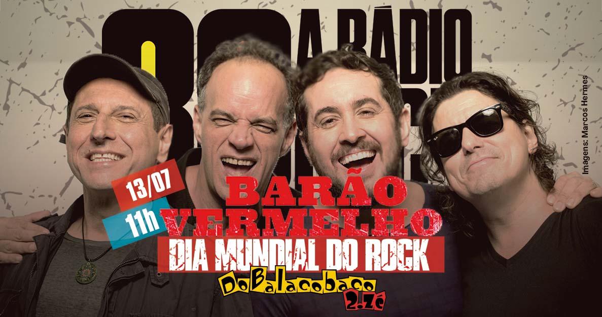 Barão Vermelho no Dia Mundial do Rock na 89 FM