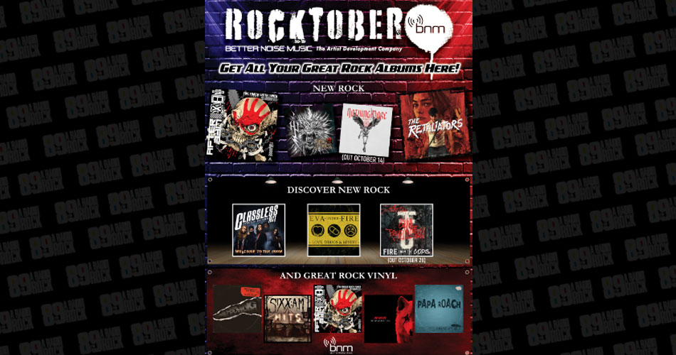 Better Noise Music celebra novas músicas e seu catálogo icônico com a campanha Rocktober