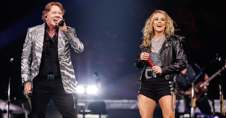 Vídeo: Axl Rose canta “Welcome To The Jungle” com Carrie Underwood