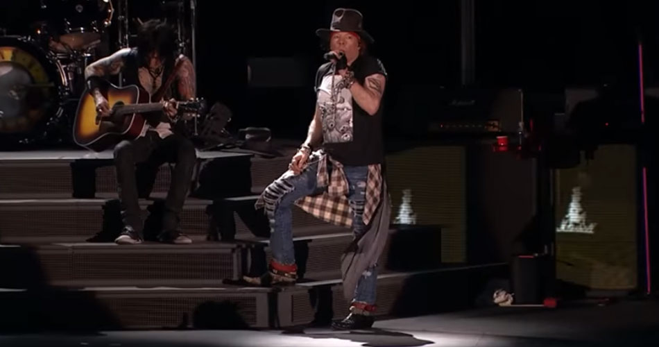 Guns N’Roses libera novo videoclipe ao vivo de “Patience”