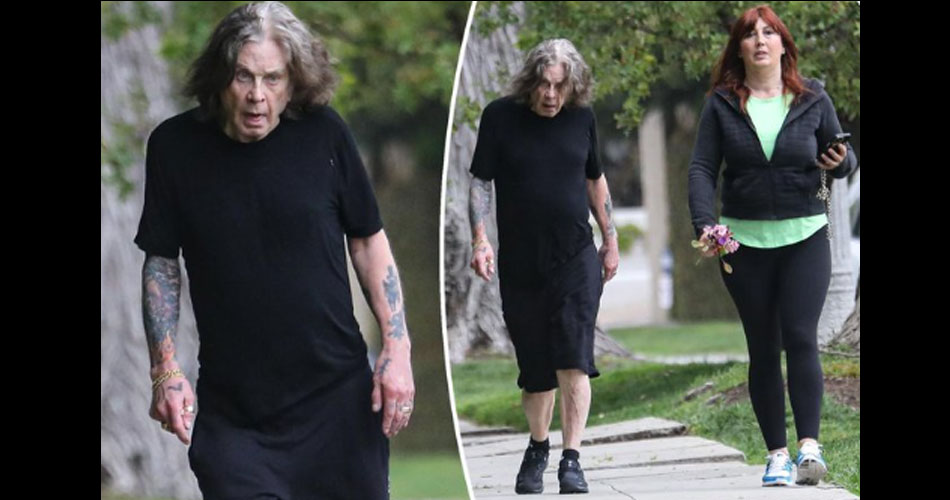 Ozzy Osbourne é fotografado caminhando sem auxílio de bengala