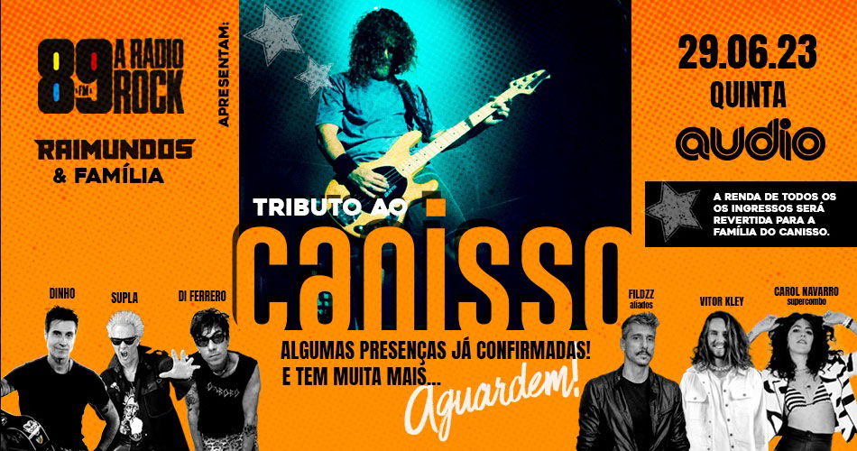 Canisso ganha show tributo com grandes nomes do rock nacional