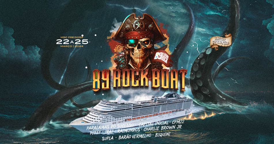 89 Rock Boat: vendas abertas para o maior festival do rock em alto-mar