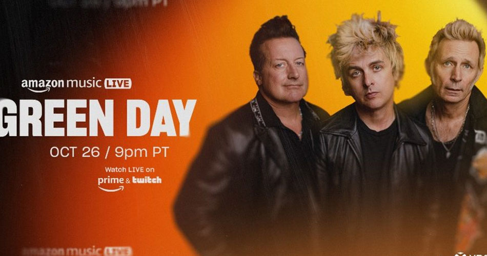 Green Day prepara apresentação ao vivo em evento da Amazon Music