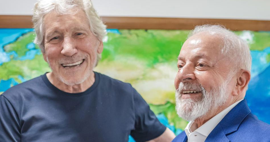 Lula recebe Roger Waters em Brasília