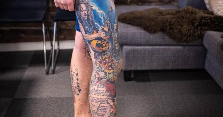 Superfã do Metallica quebra recorde do Guinness de homem com “mais tatuagens da mesma banda”