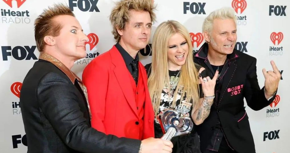 Green Day recebe de Avril Lavigne prêmio histórico da iHeartRadio