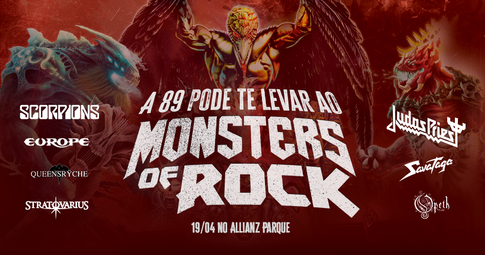 Concurso de ingressos para o Monsters Of Rock